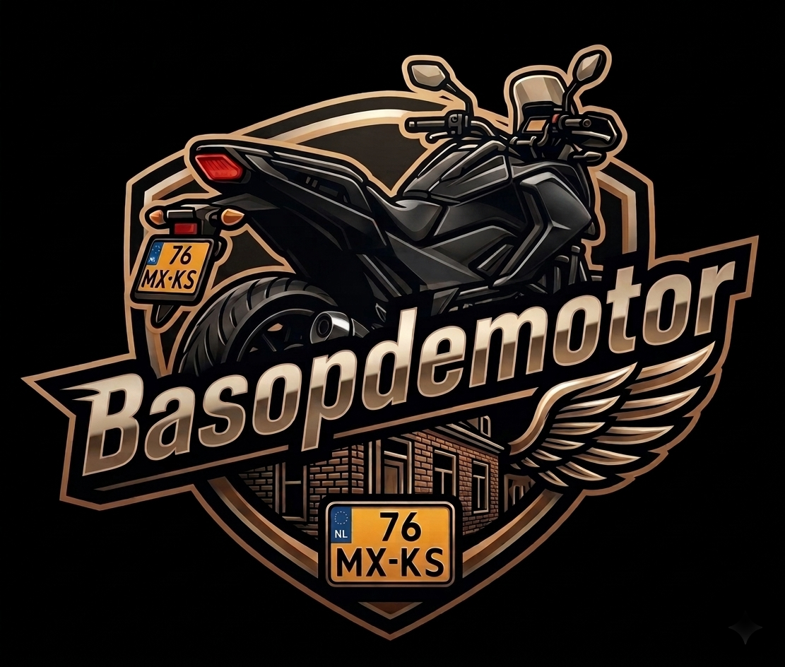Logo Bas op de Motor